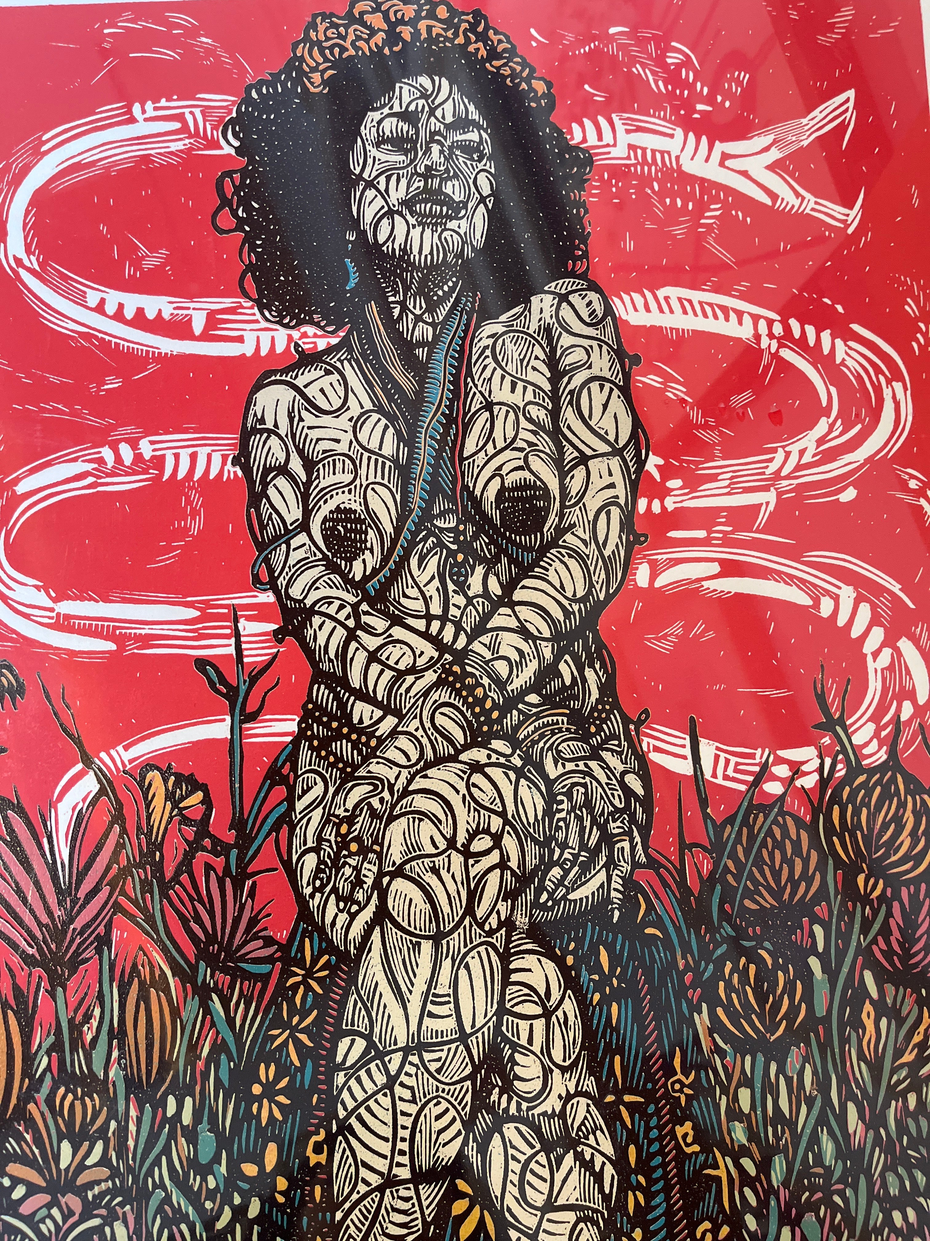mujer y serpiente