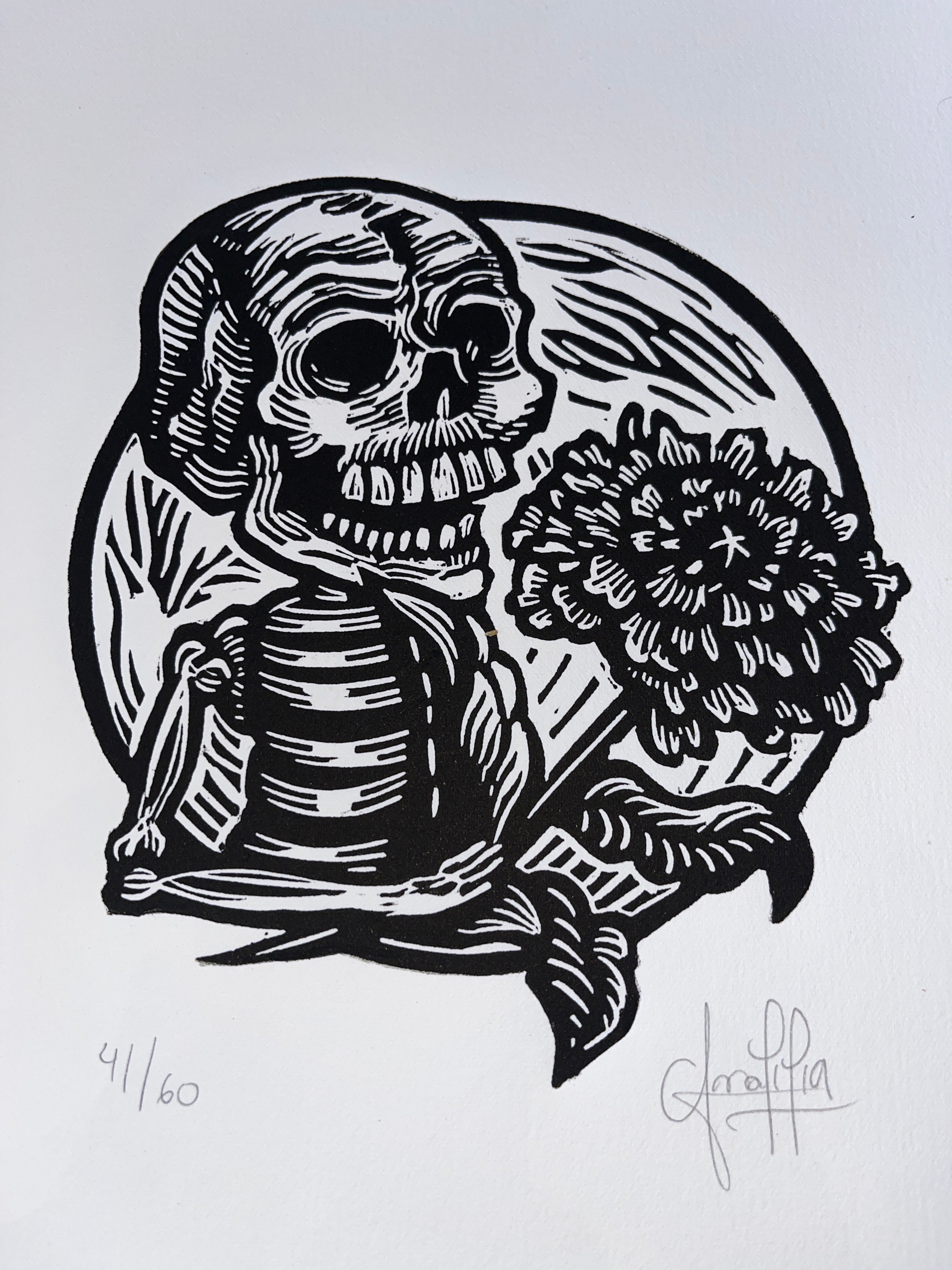Calavera cempasuchil