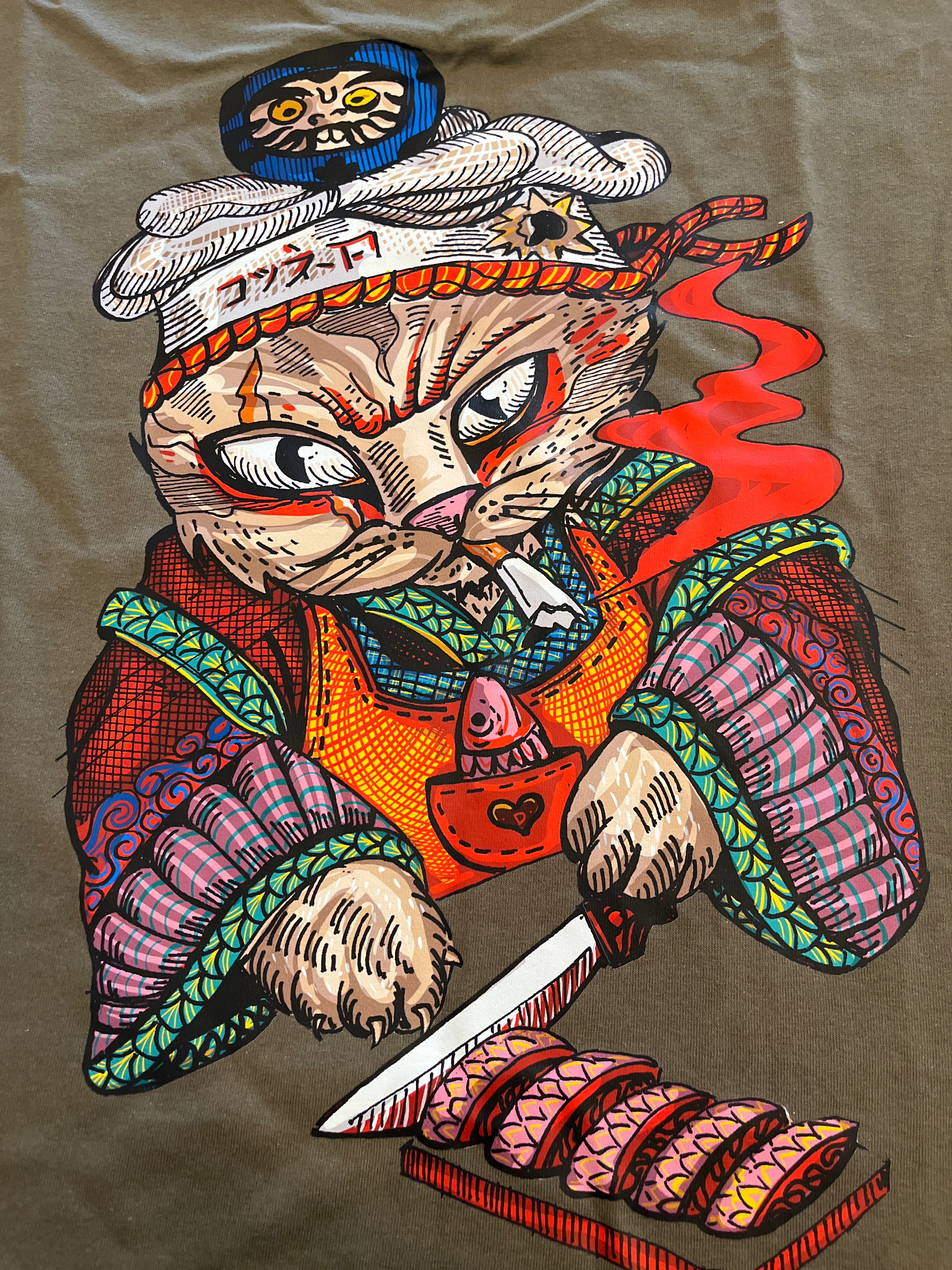 playera gato cocinero