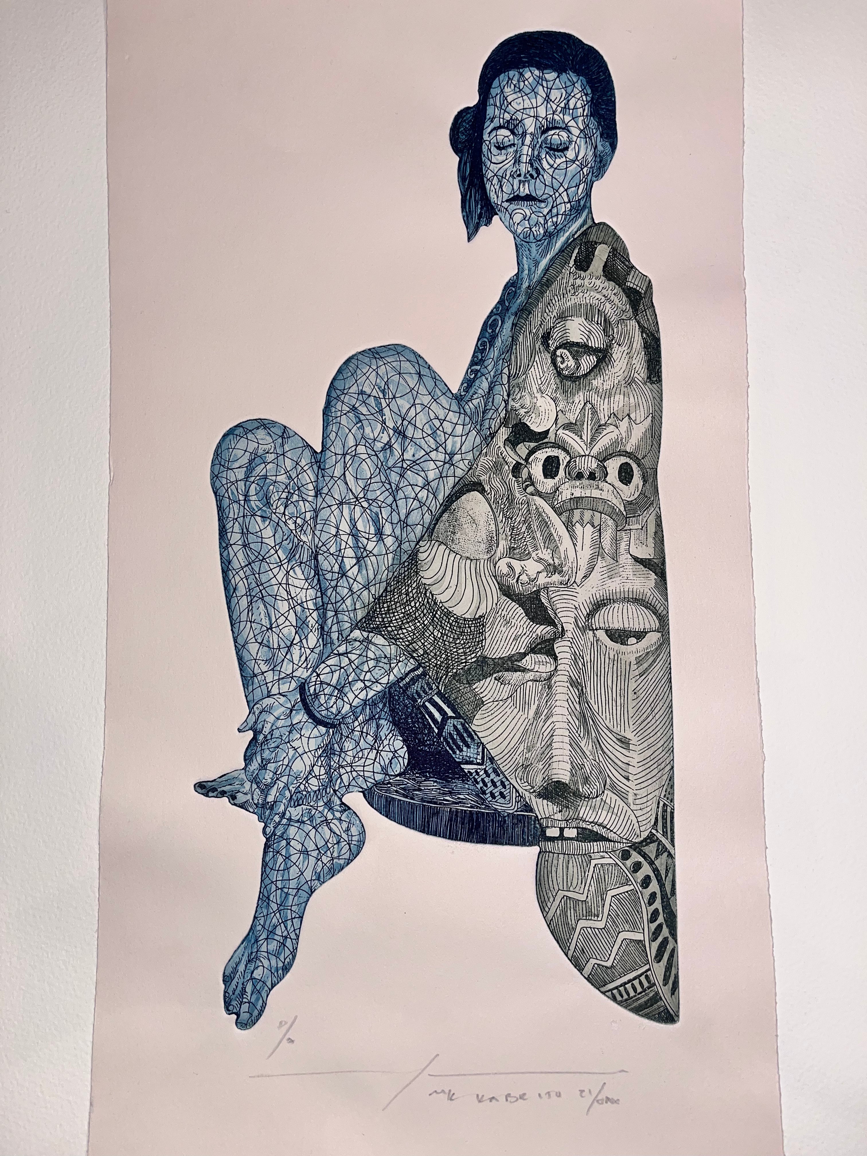 Mujer azul